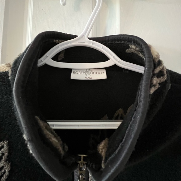 Vintage Leaf-print Fleece Vest - Picture 3 of 4